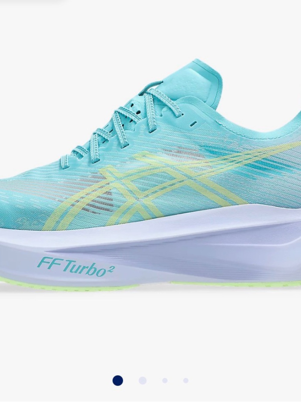 ASICS MEGABLAST Women's Aqua with Neon Yellow Accents Running Sneaker